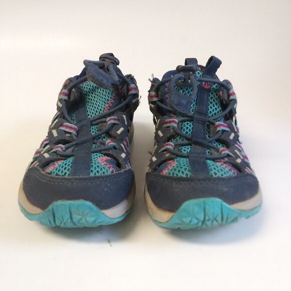 Merrell Kids Sneakers Blue Pink Outdoor Hiking Shoes Waterproof Kids size 10M - Picture 2 of 10